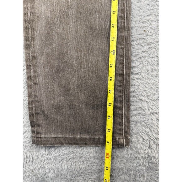 7 for all mankind SLIMMY Mens Brown Stone Washed Jeans 36/31 - Picture 8 of 9